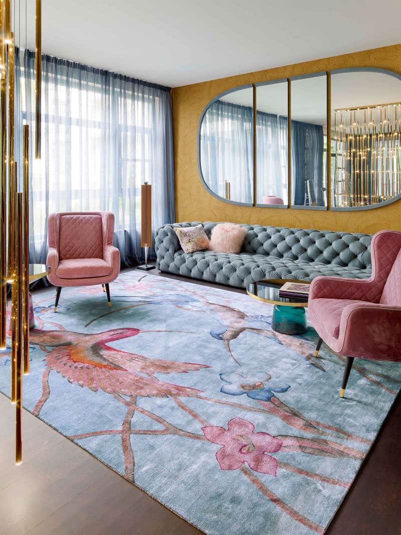 Tapete Hummingbirds Feito à Mão