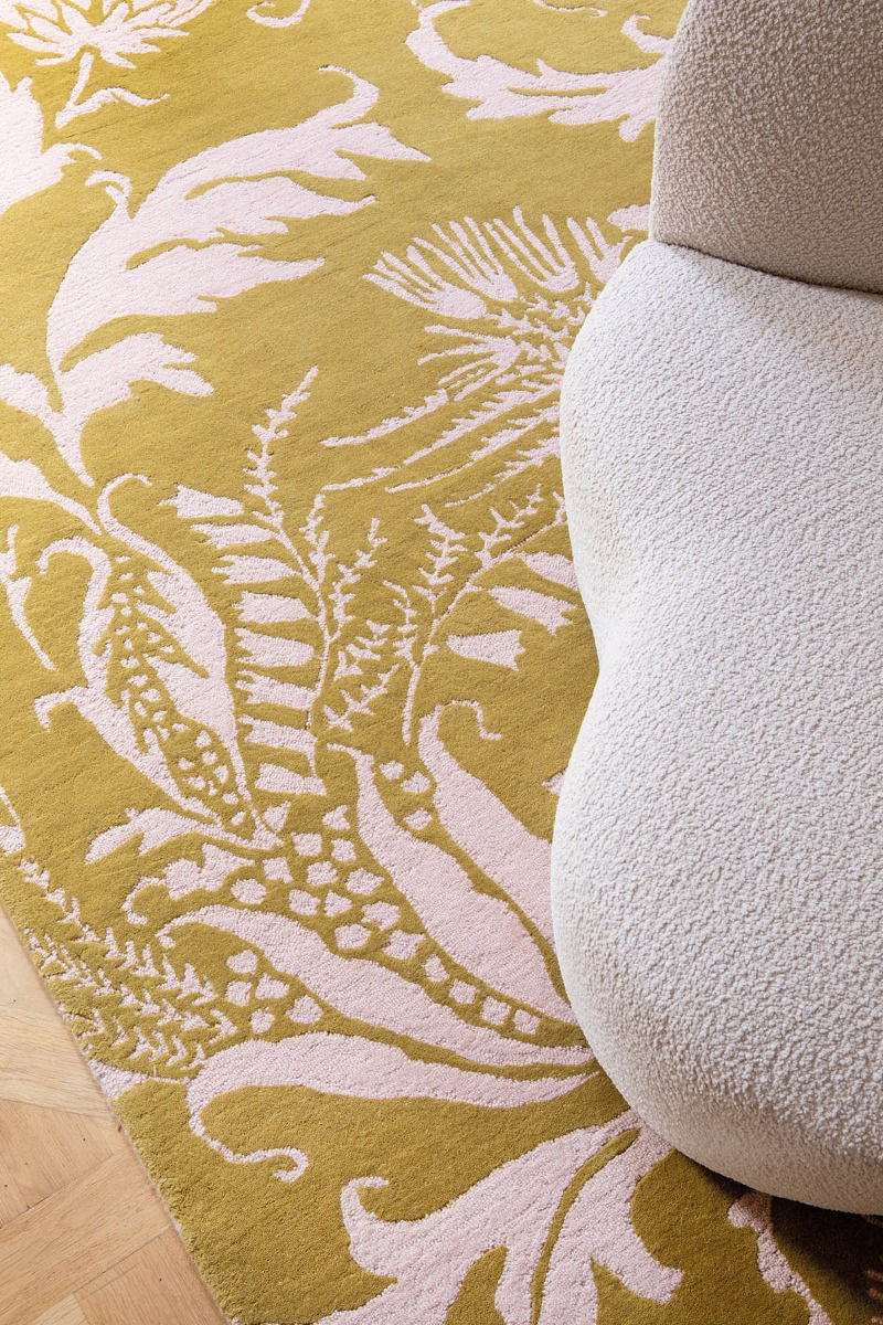 Tapete Baroque Amarelo | Tamanho: 200 × 280 cm