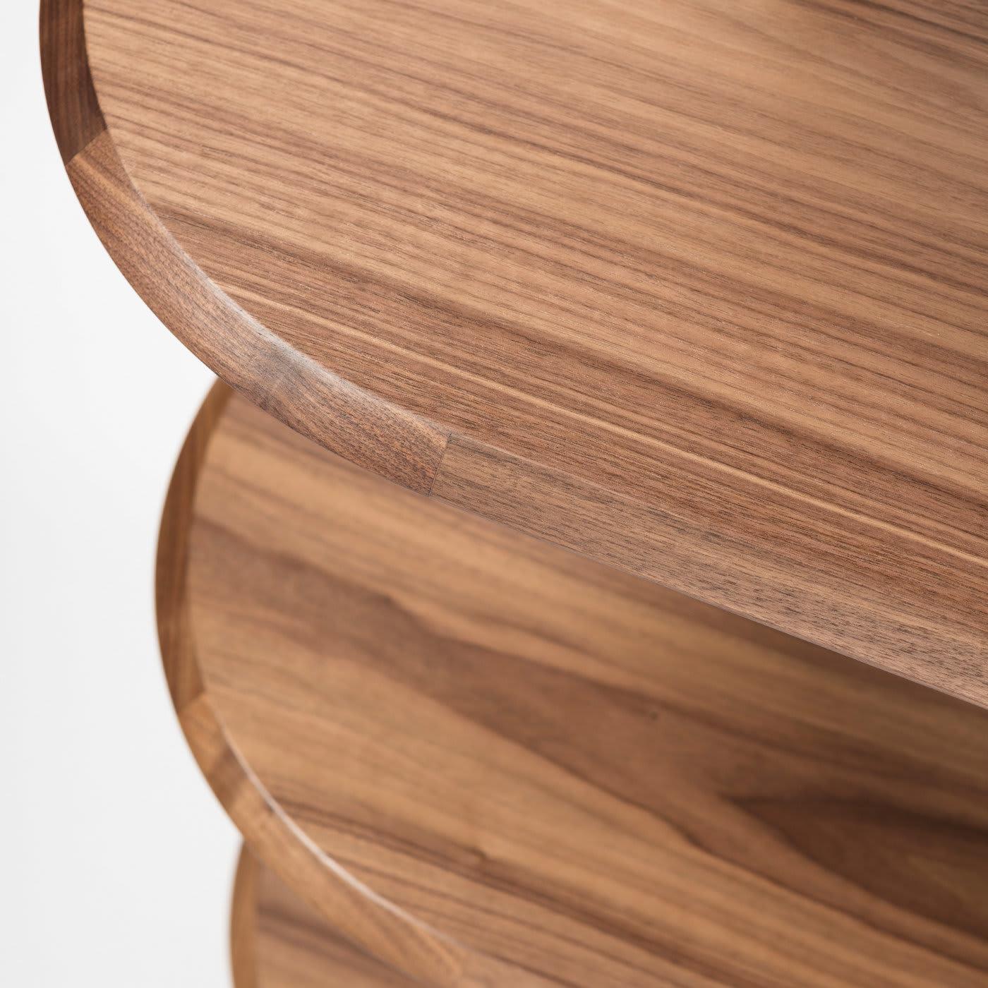 Estante Modular Moderna em Nogueira Canaletto