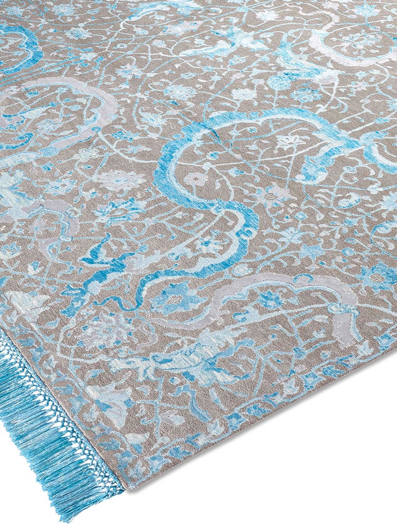 Tapete Luxuoso Tabriz Blue | Tamanho: 305 × 427 cm