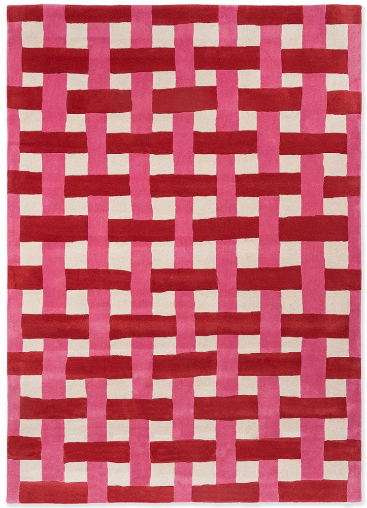 Tapete Basket Weave Coral/Rosa | Tamanho: 170 × 240 cm