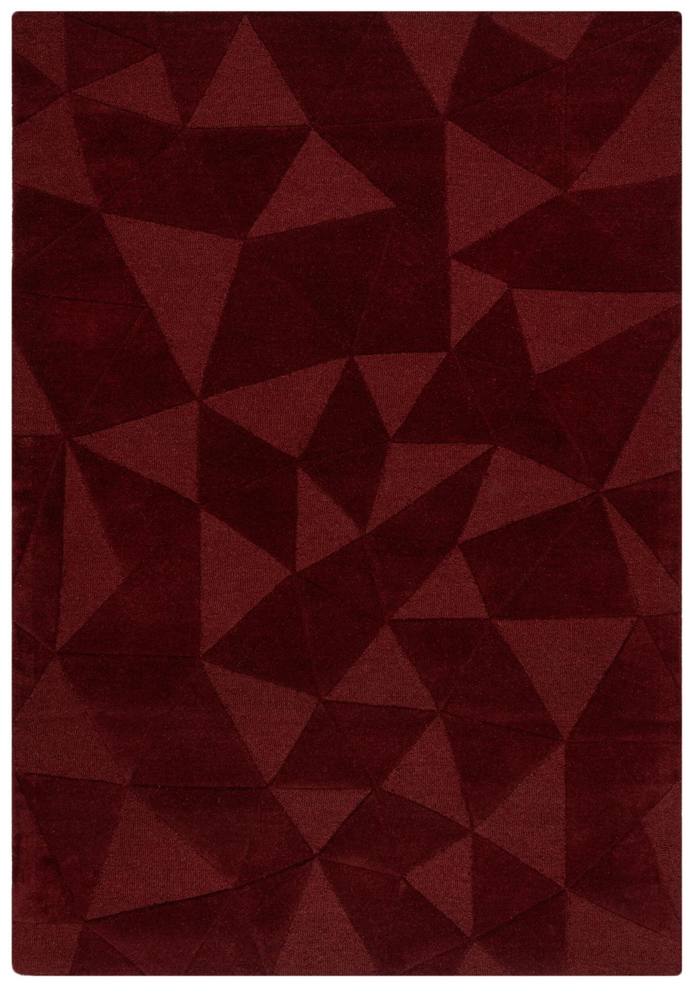 Tapete Mosaico de Triângulos Vermelho