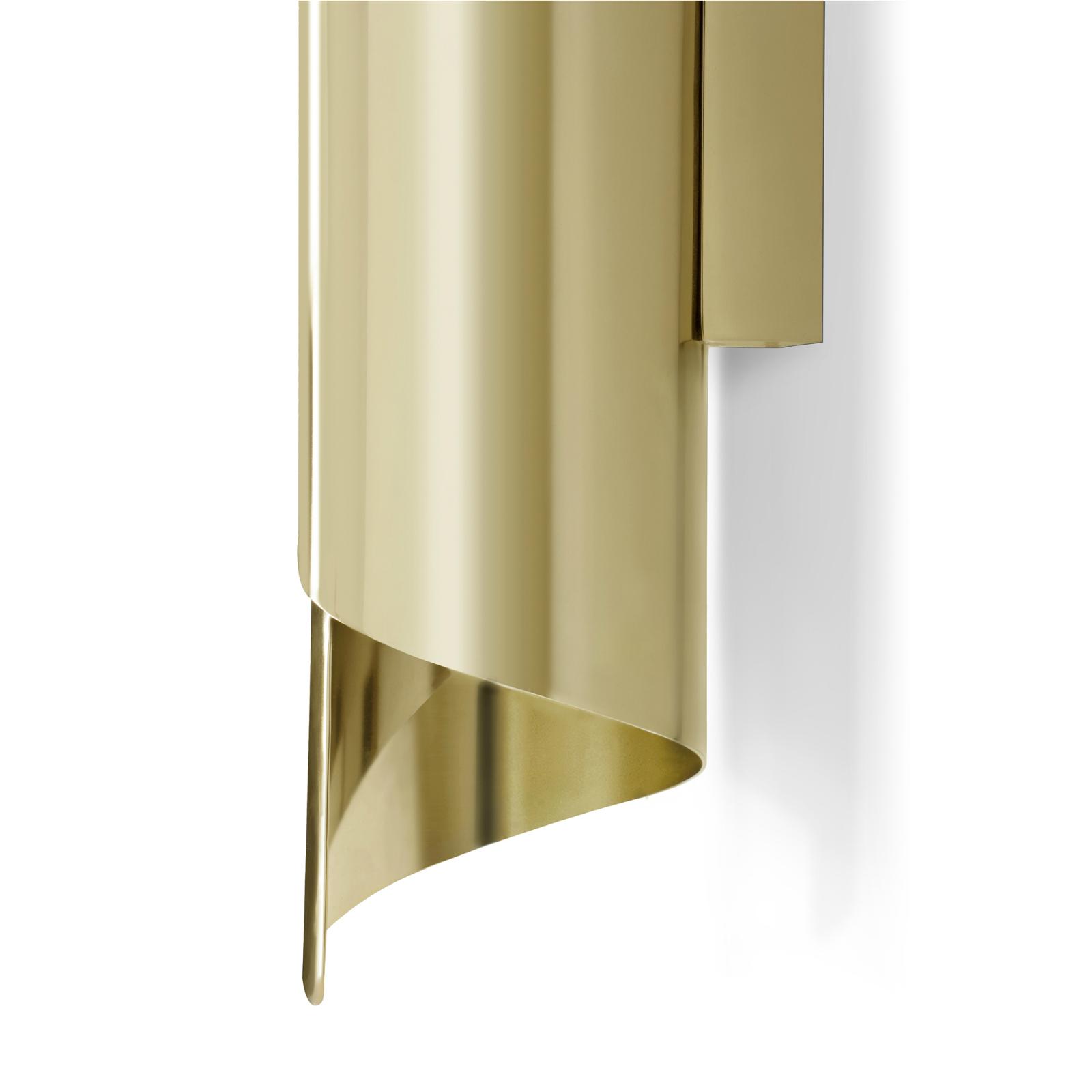 Candeeiro de parede latão envelhecido