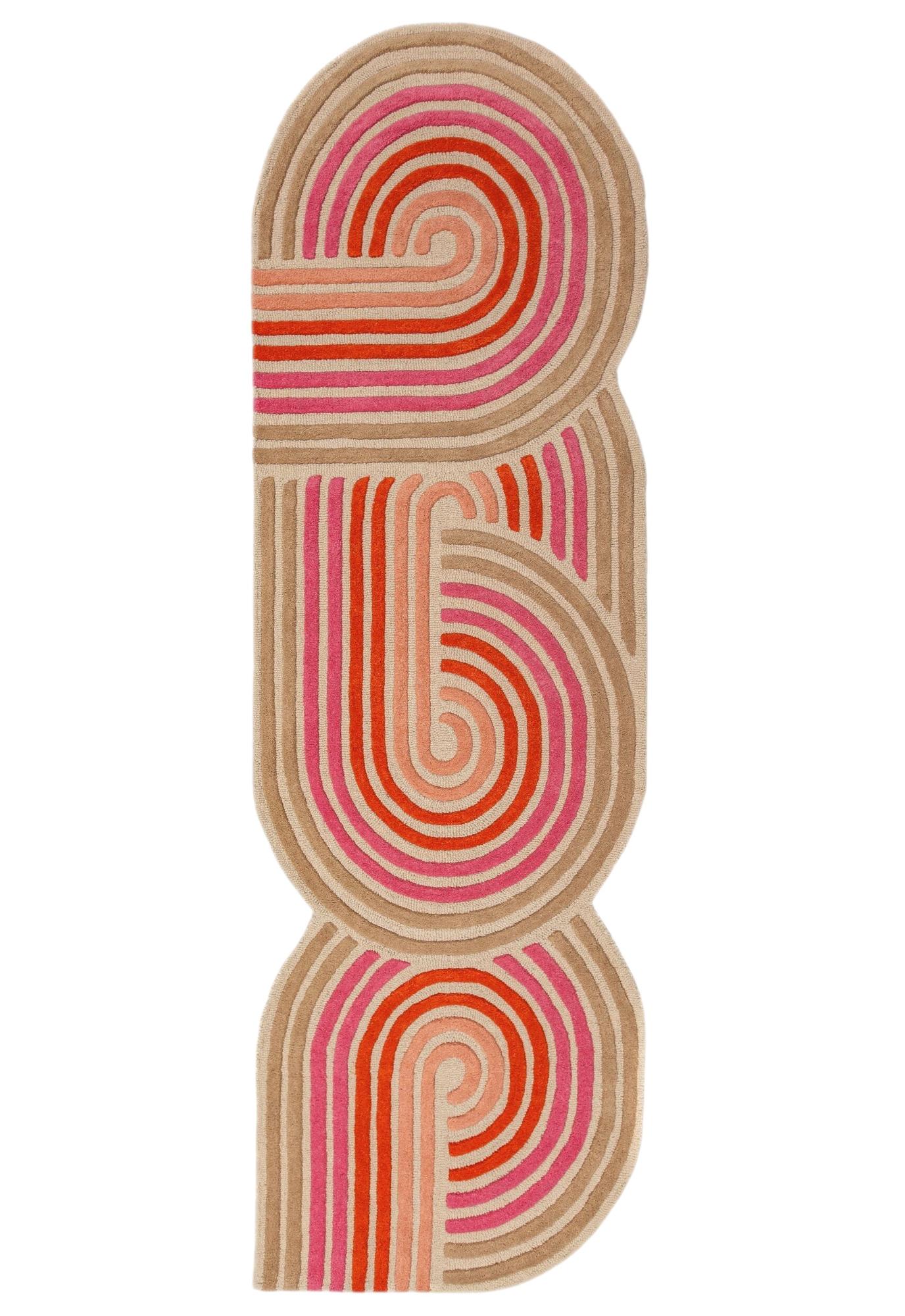Passadeira Espiral Enrolada Rosa