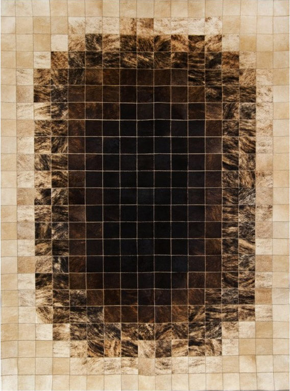 Tapete Pele de Vaca Mosaic col.7 | Tamanho: 170 × 230 cm