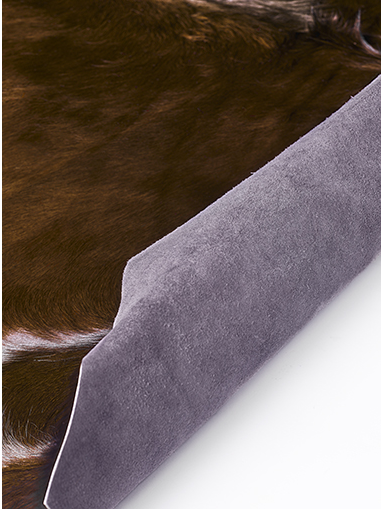 Pele de vaca natural castanha | Tamanho: 200 × 240 cm