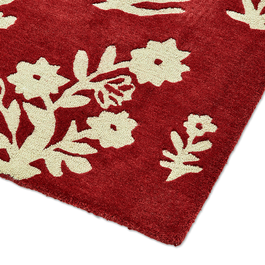 Tapete Woodland Glade Vermelho Damasco | Tamanho: 250 × 350 cm