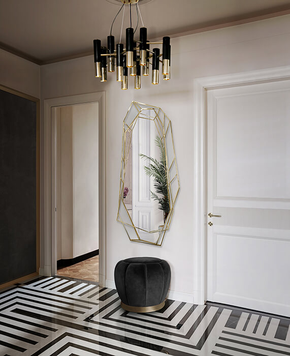 Espelho de parede grande Lustre