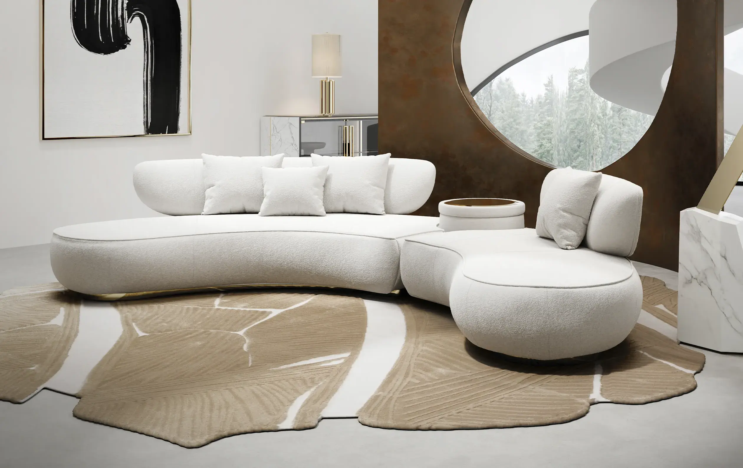 Sofá Redondo Lattice - 5