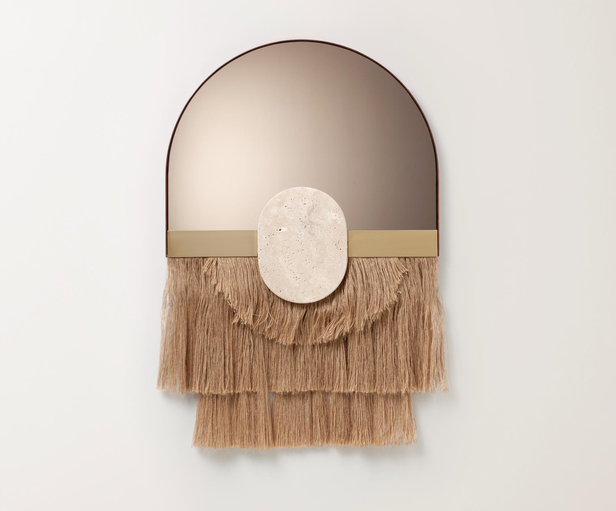 Espelho Decorativo de Parede Souk Ecru Linen