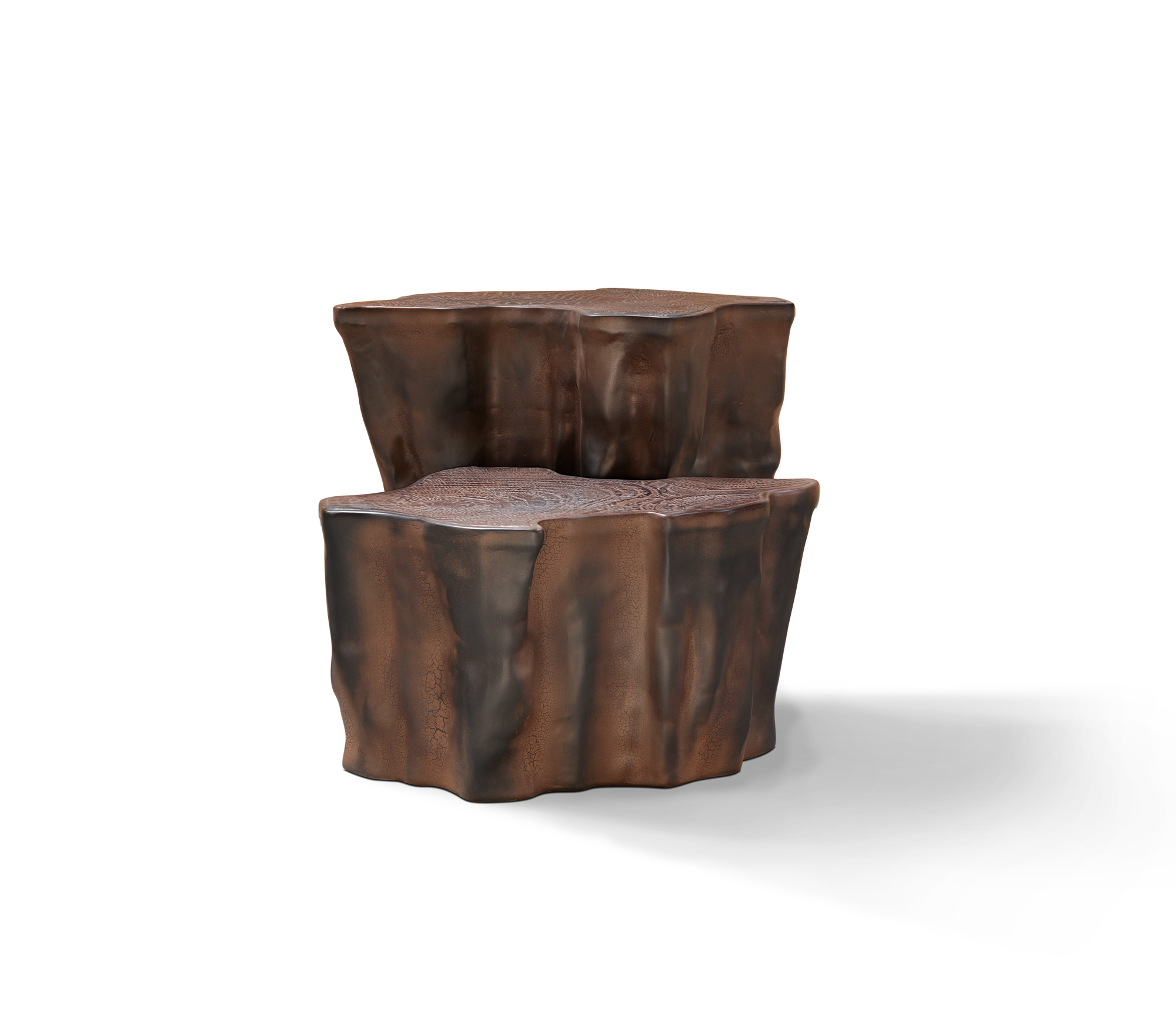 Mesa de Apoio Cerâmica Castanha Escura Horizon