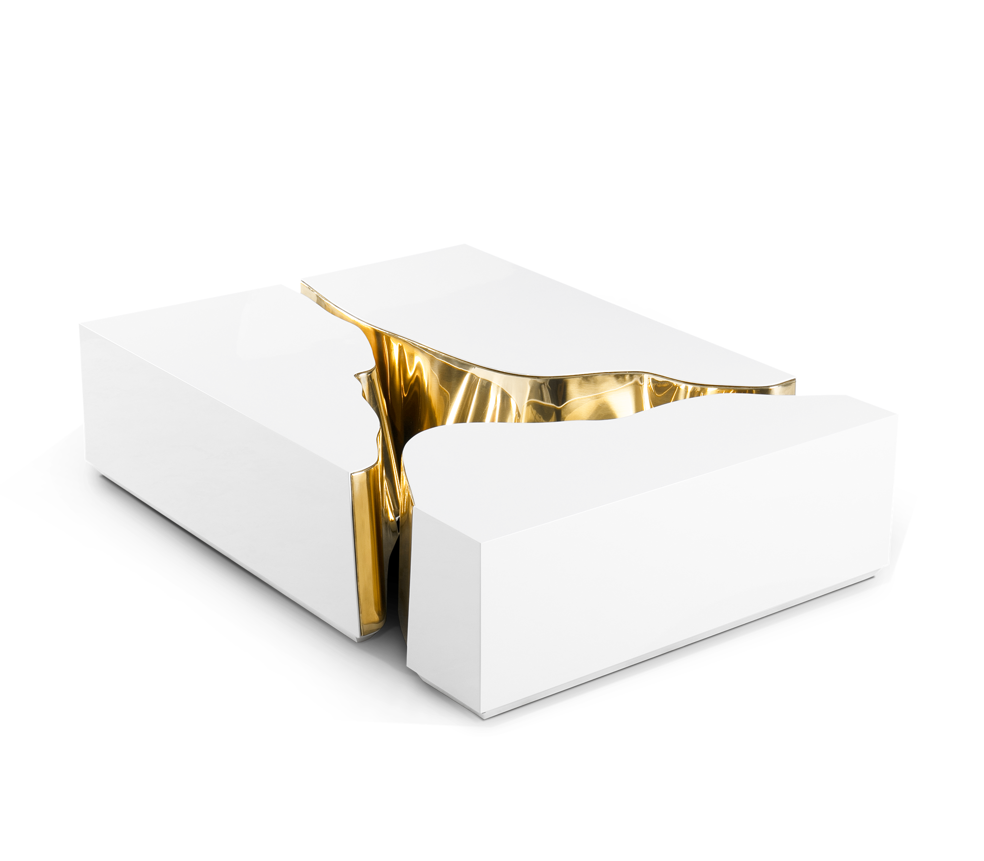 Mesa de Centro Branca Fissure