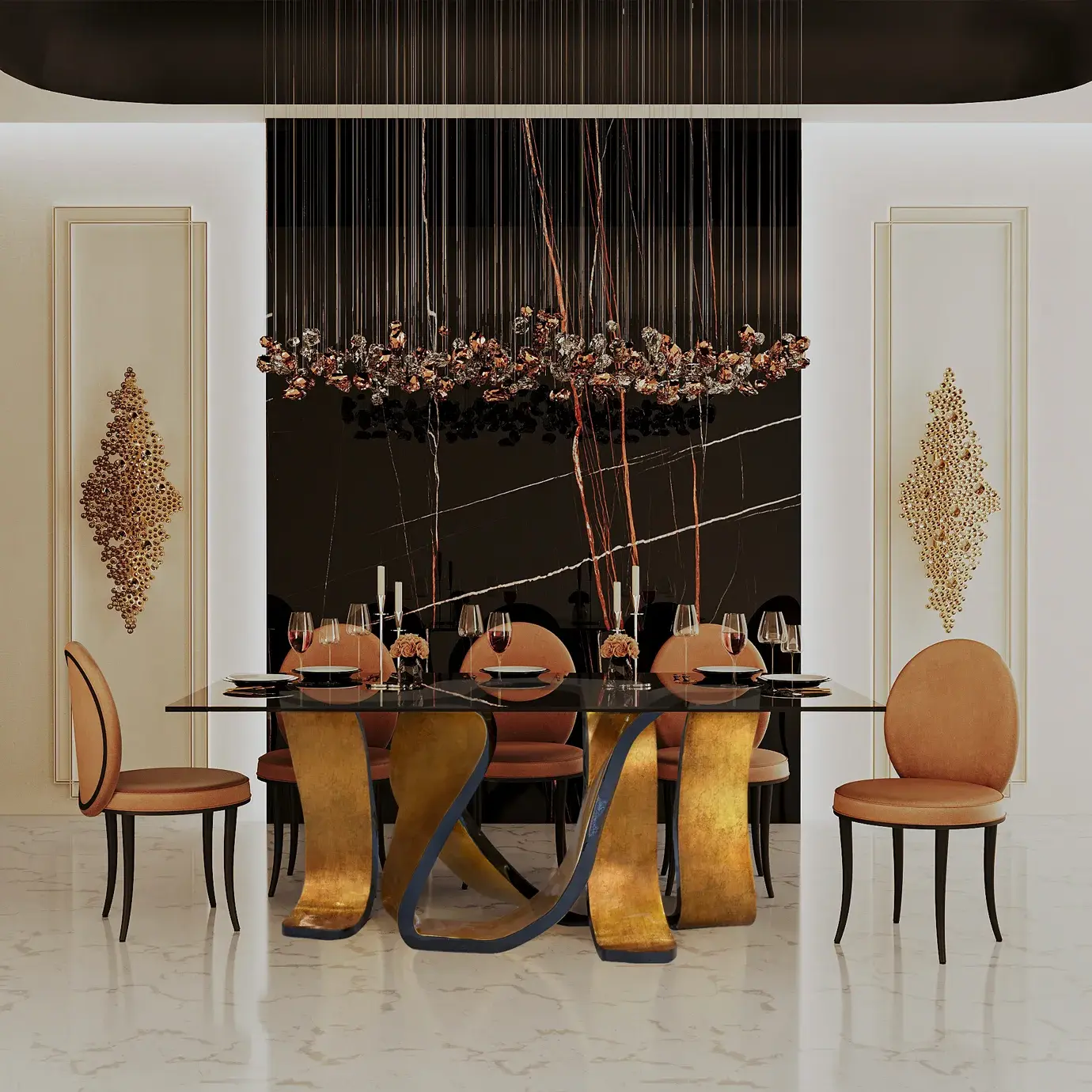 Cadeira de Jantar Mistral com Costas em Tecido