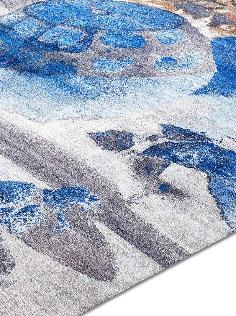 Tapete Blue Lemon Tecido à Mão