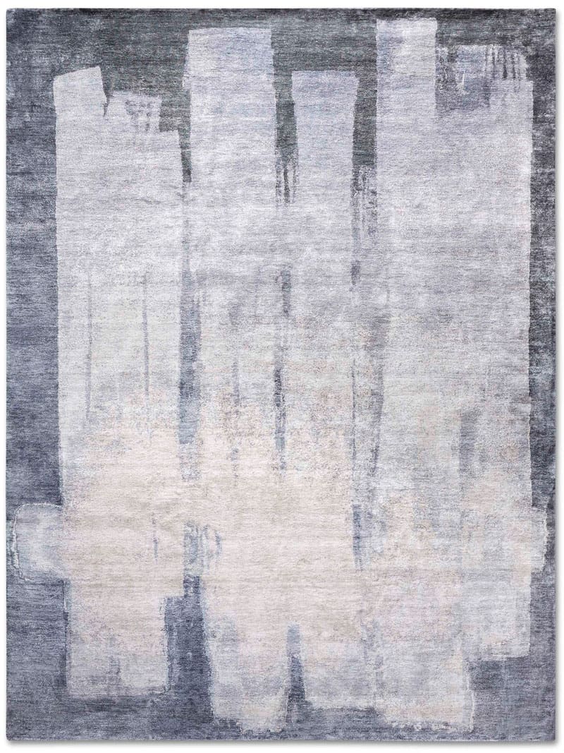 Tapete Silver Cinzento Tecido à Mão | Tamanho: 183 × 274 cm