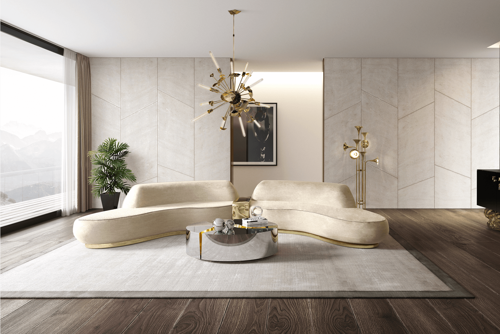 Mesa de Centro Oval Fissure