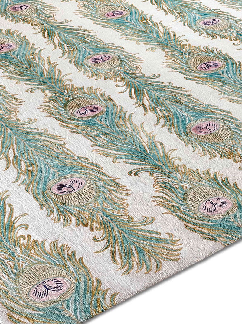 Tapete Feathers Lane Feito à Mão Luxury