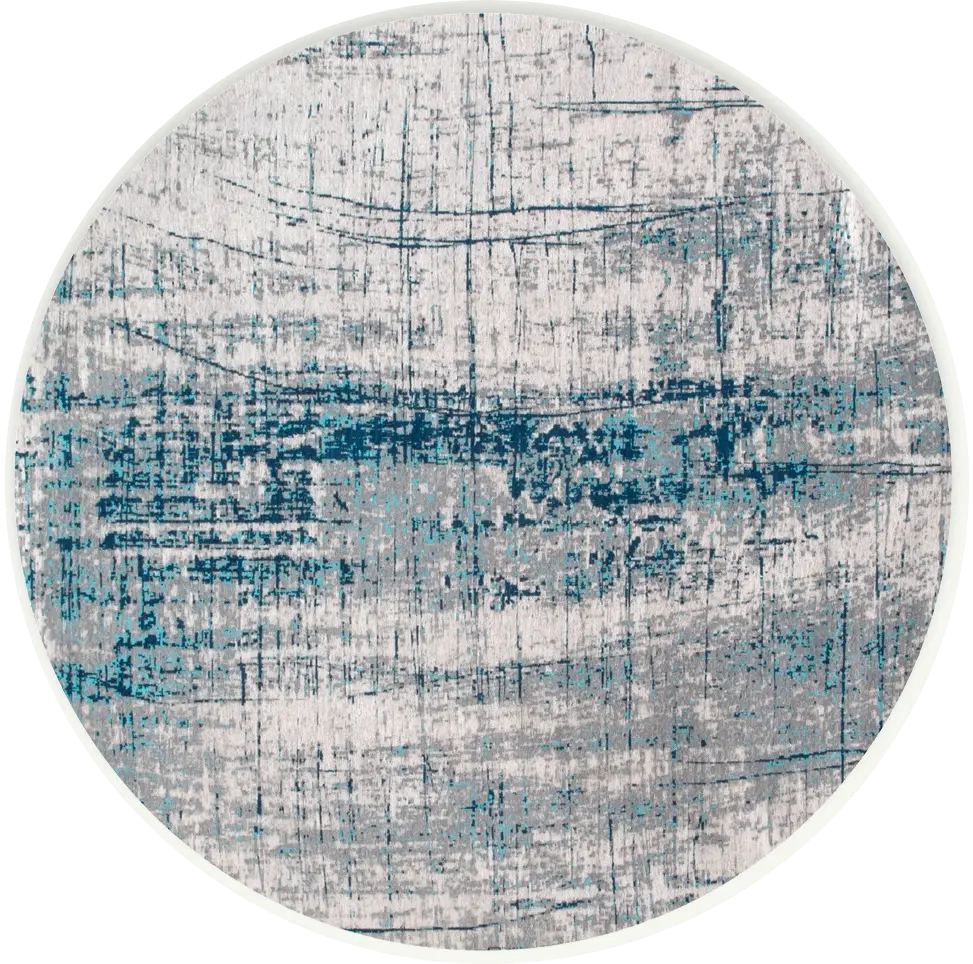 Tapete Bronx Azurite 8421 Redondo | Tamanho: Ø 240 cm