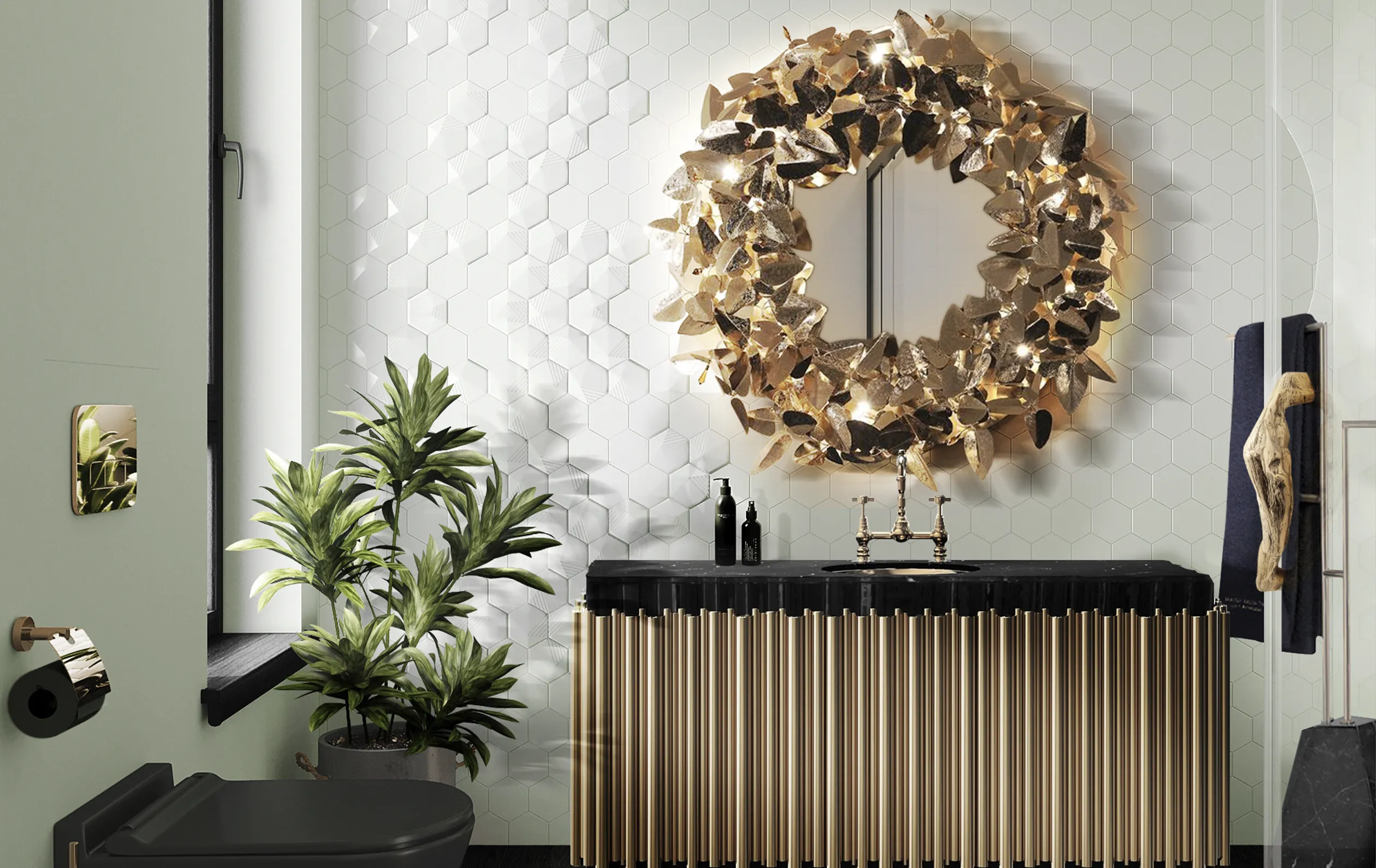 Espelho com luz Royal