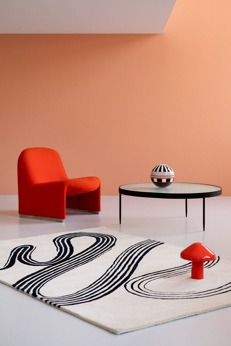 Tapete Decor Flow Areia Suave Tufted à Mão