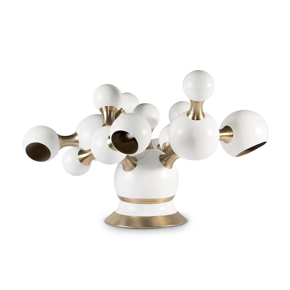 Candeeiro de mesa molecular