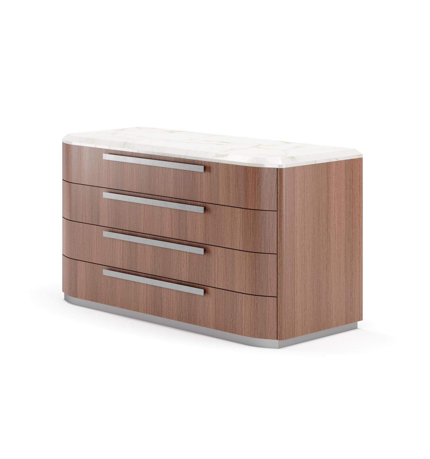 Cómoda Andy em Madeira e Mármore