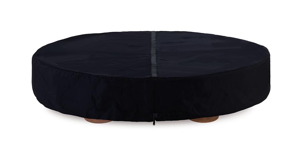 Lareira exterior betão Ercole | Acabamento: Branco | Dimensões: Ø 150 cm