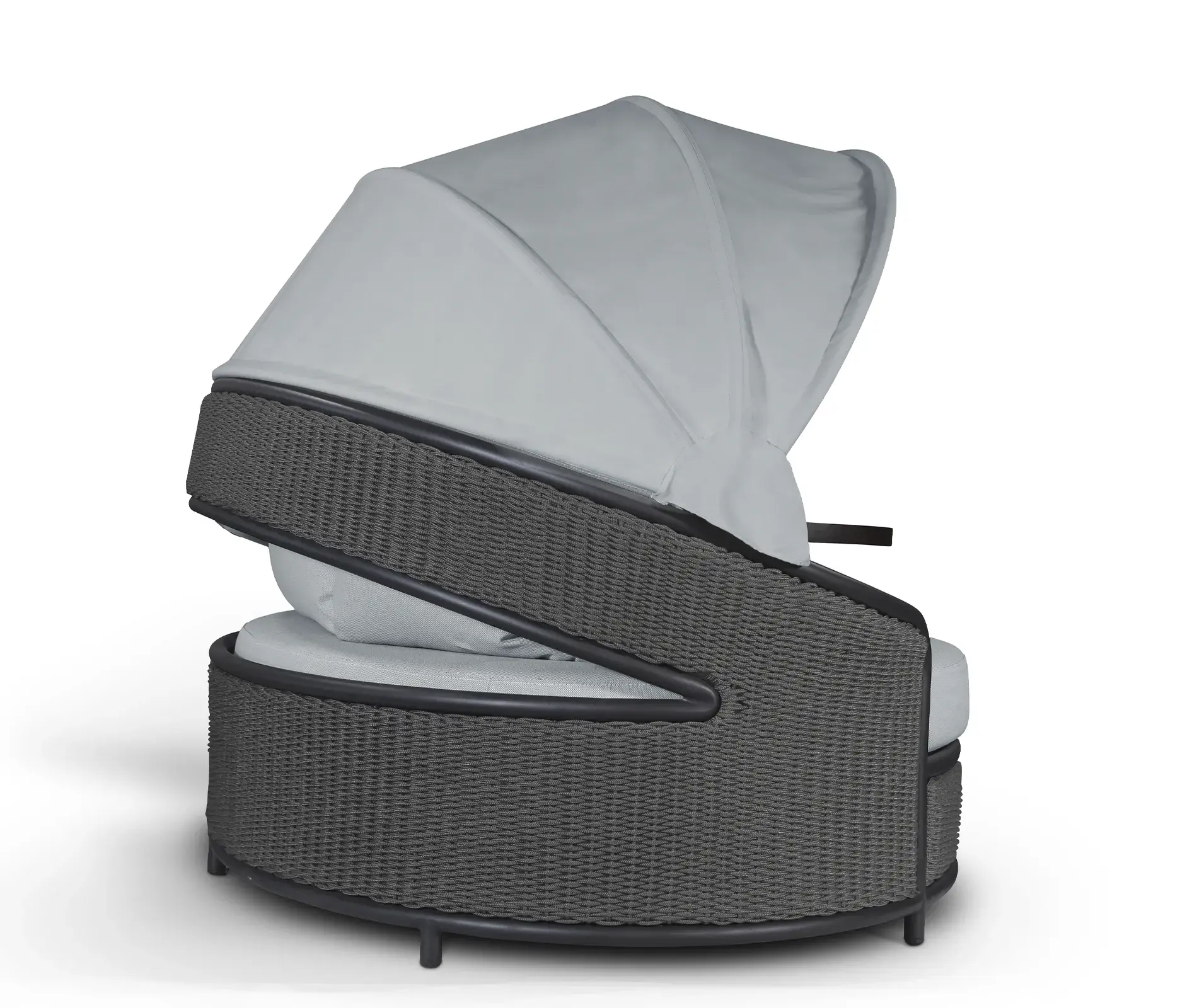 Espreguiçadeira Crown cinzenta