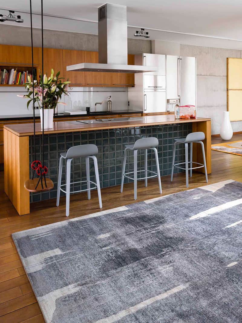 Tapete Dark Grey Tecido à Mão