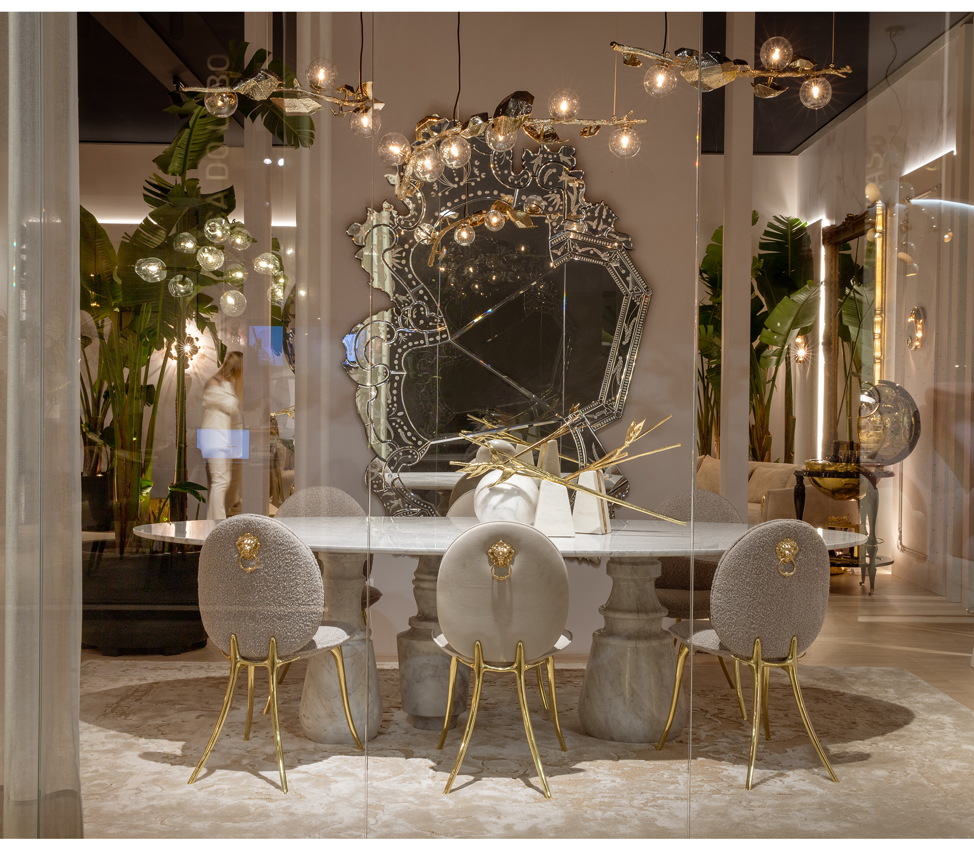 Espelho opulência veneziana