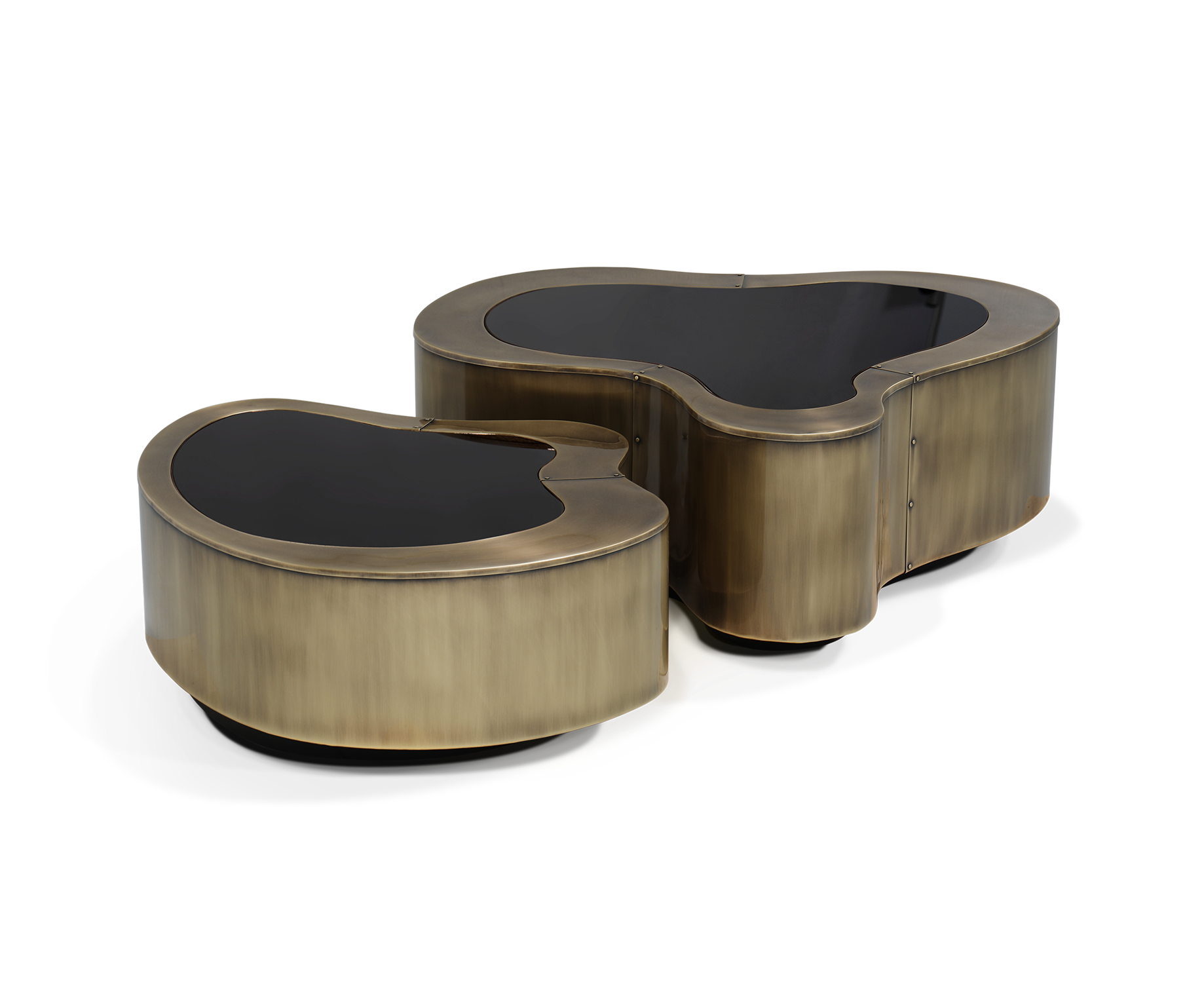 Conjunto de Mesas de Centro Crest Pátina Luxe