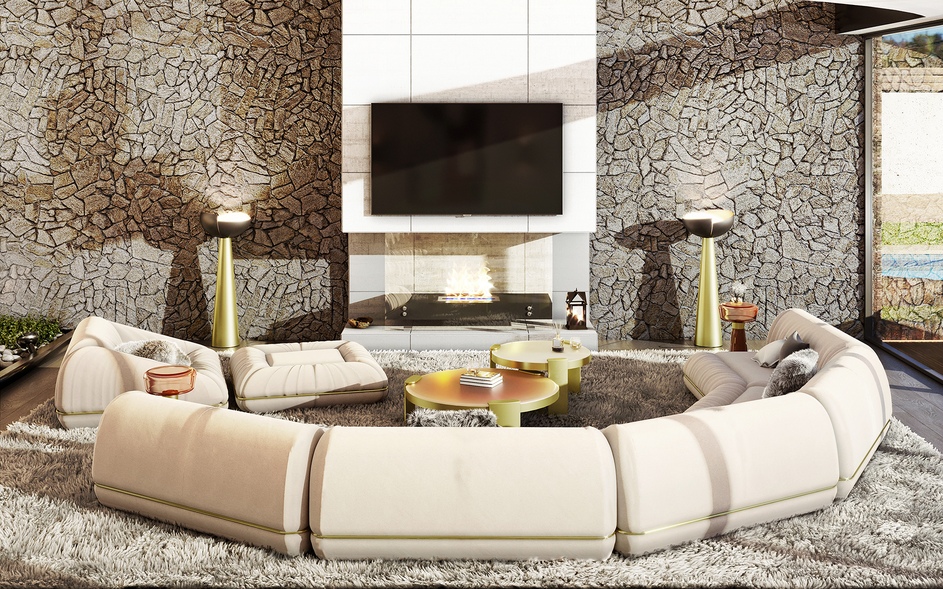 Candeeiro de pé ilusão - 10