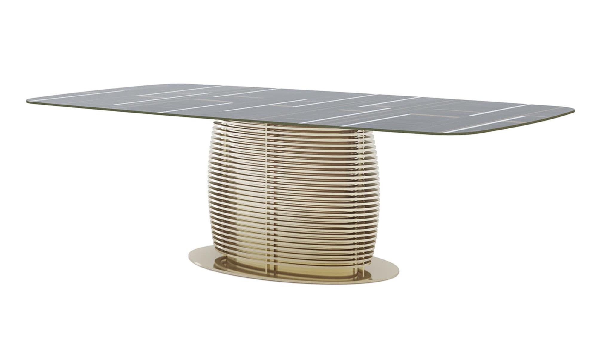 Mesa Italiana de Luxo Aragorn | Dimensões: L 250 × P 130 × A 75 cm Mesa Italiana de Luxo Aragorn | Dimensões: L 250 × P 130 × A 75 cm
