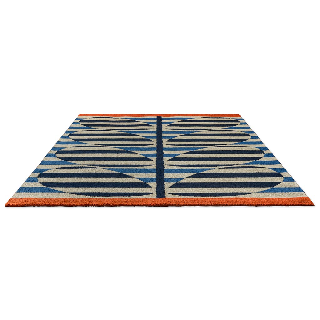 Tapete Exterior Stripy Stem Azure | Tamanho: 160 × 230 cm