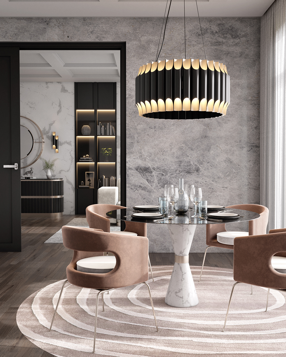 Candeeiro suspenso redondo Bold - 3