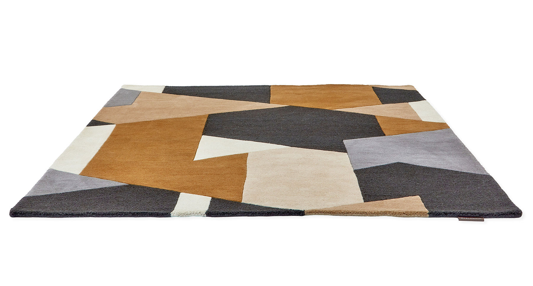 Tapete Popova Caramelo Ardósia Feito à Mão | Tamanho: 200 × 280 cm