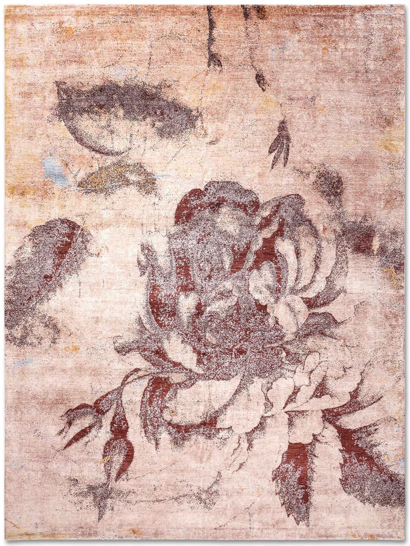 Tapete Flowers Tecido à Mão