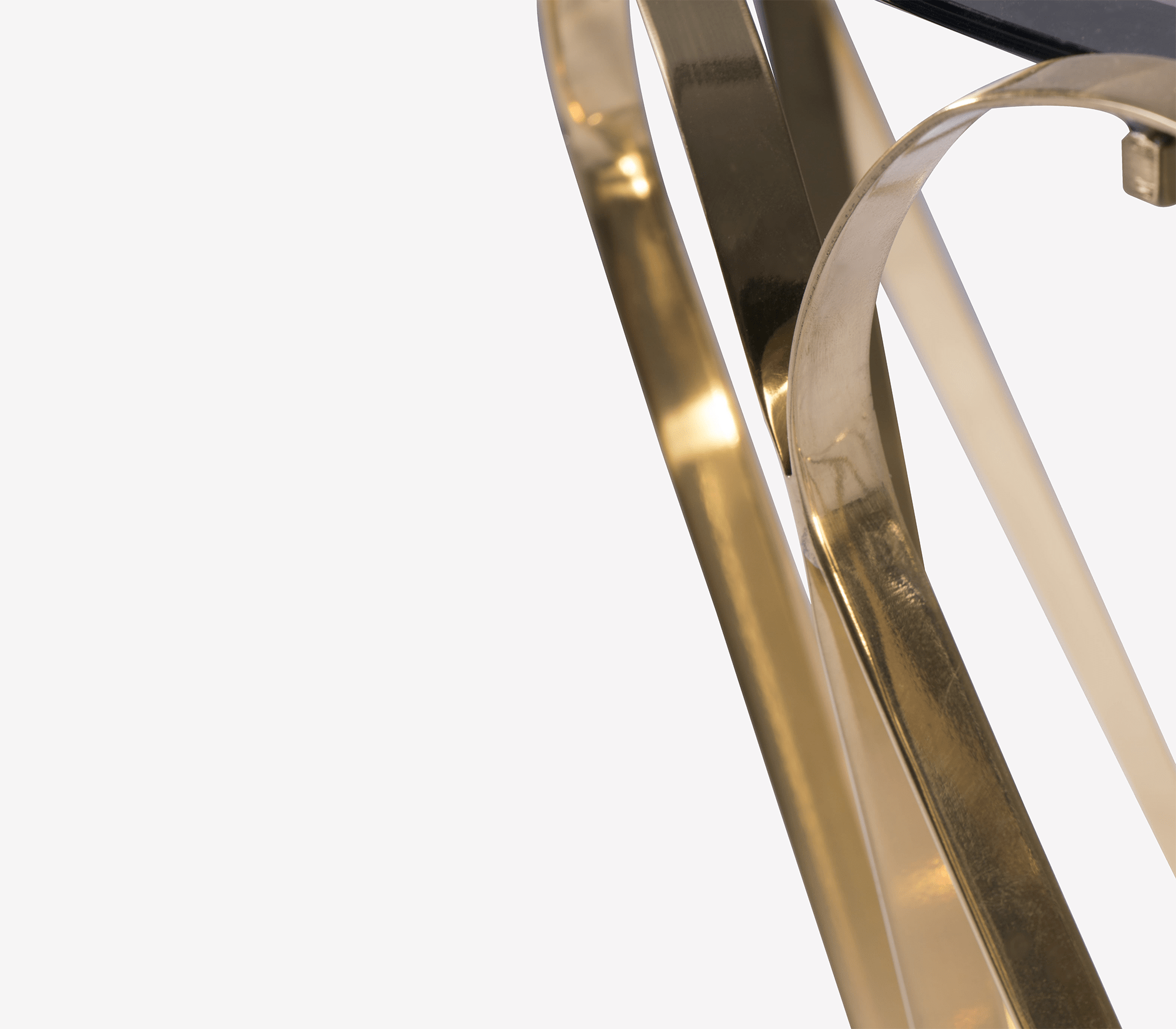 Mesa de Centro Dourada Aquarius