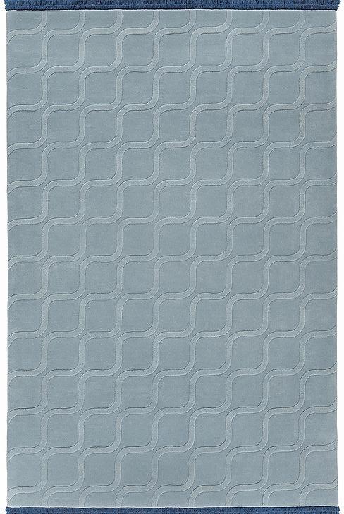 Tapete Azul-Claro Tufted à Mão