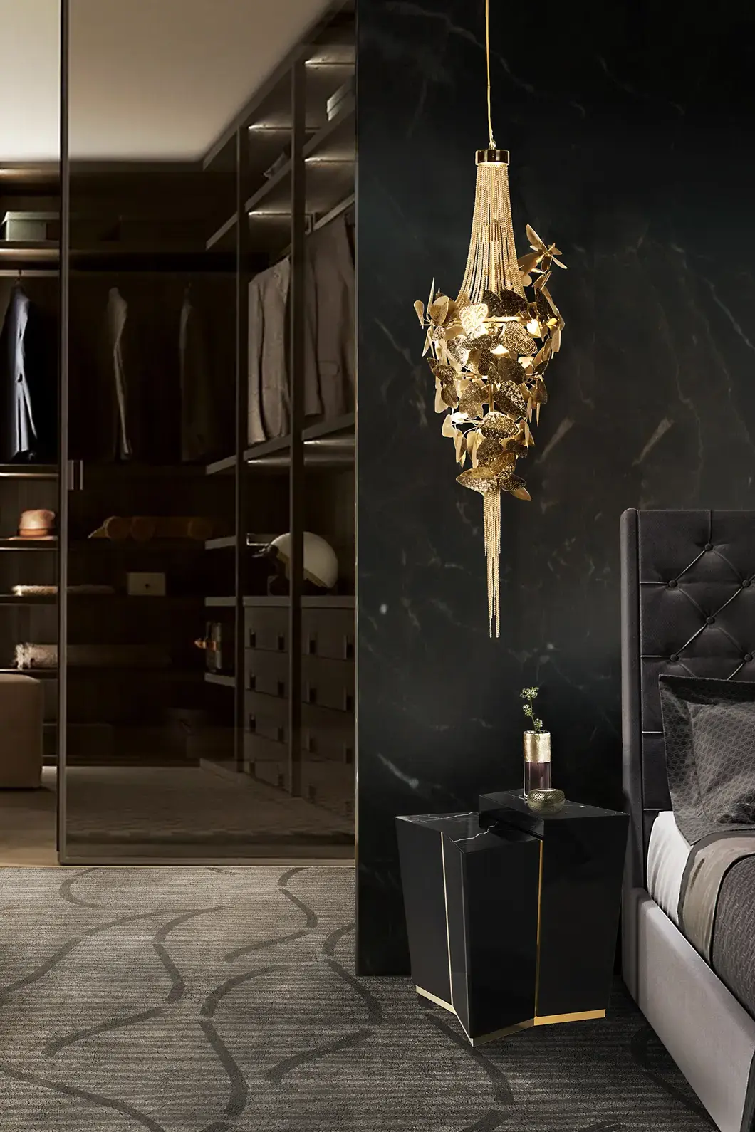 Candeeiro suspenso charme real - 1