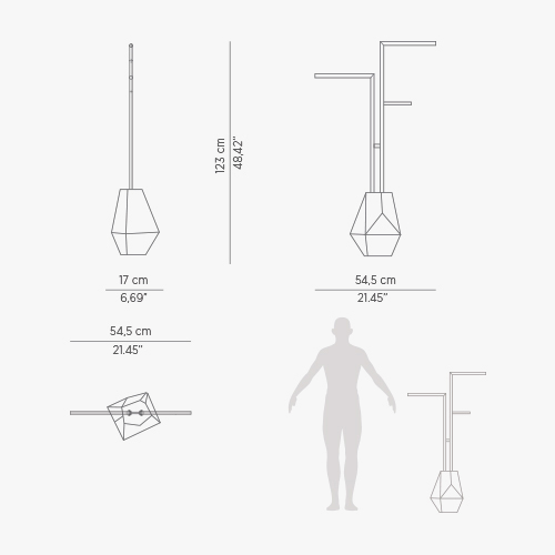 Suporte para toalhas Brilliance branco