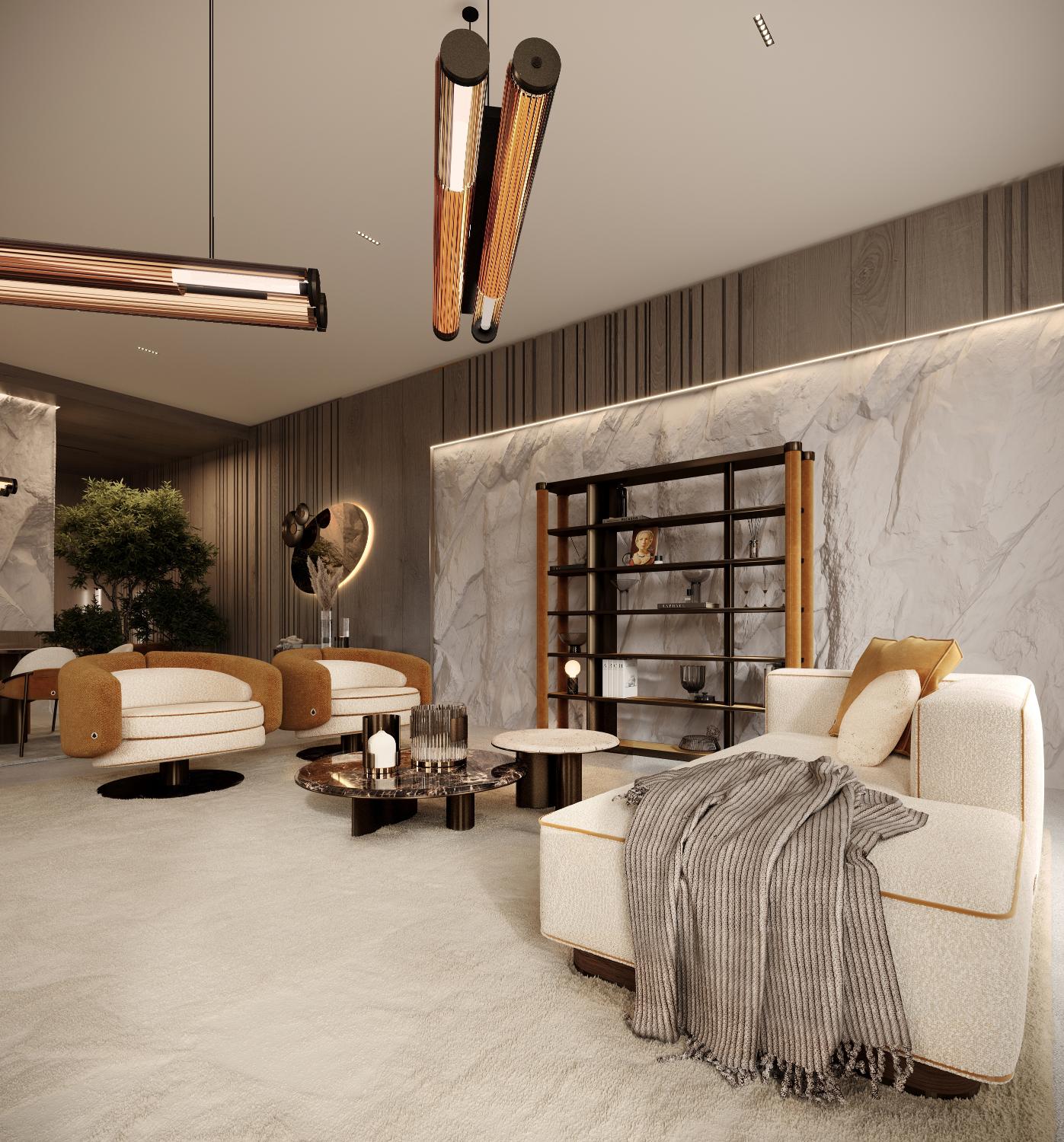 Candeeiro Suspenso Duplo Bon Ton