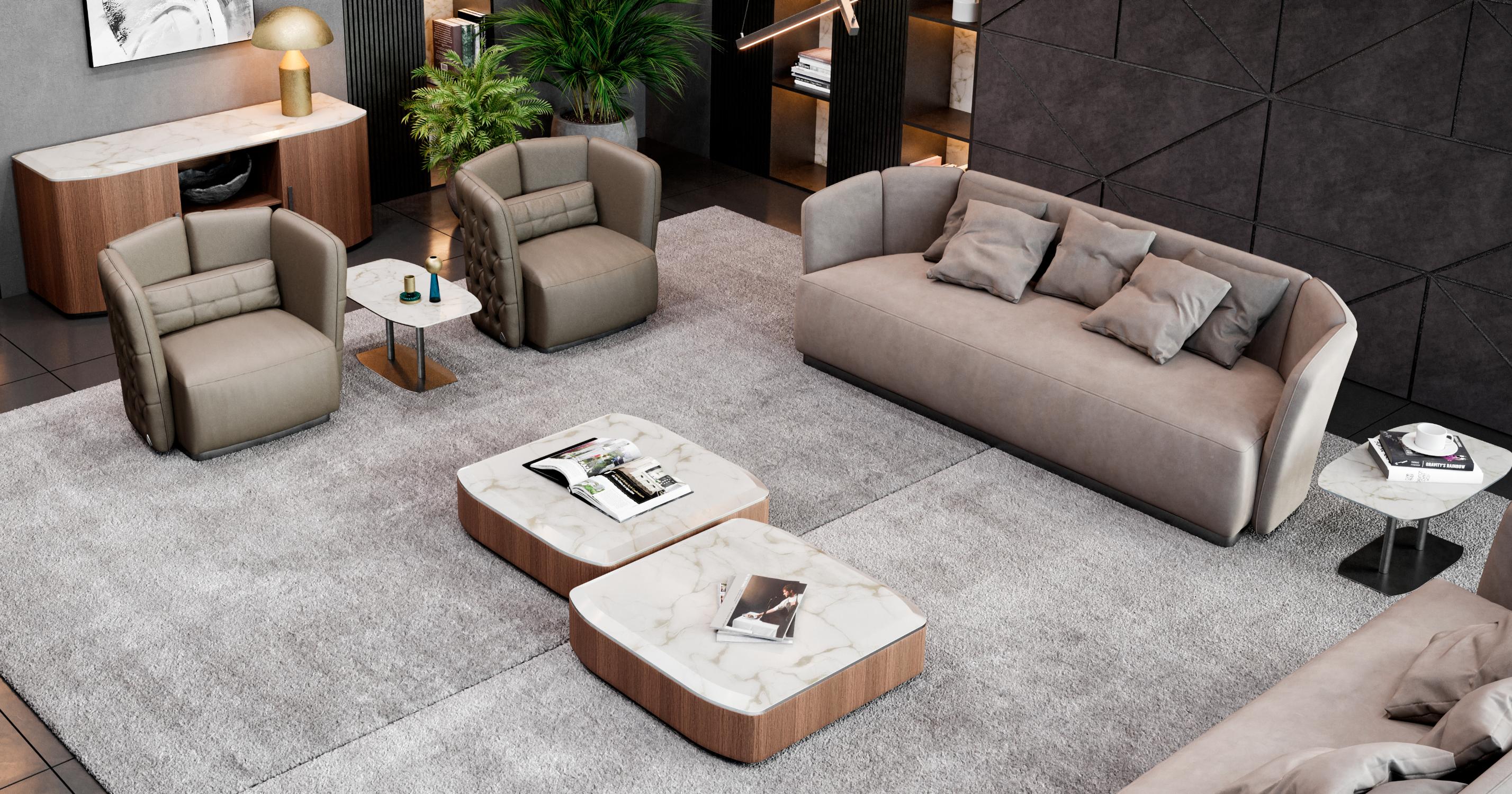 Mesa de Centro Donald em Mármore