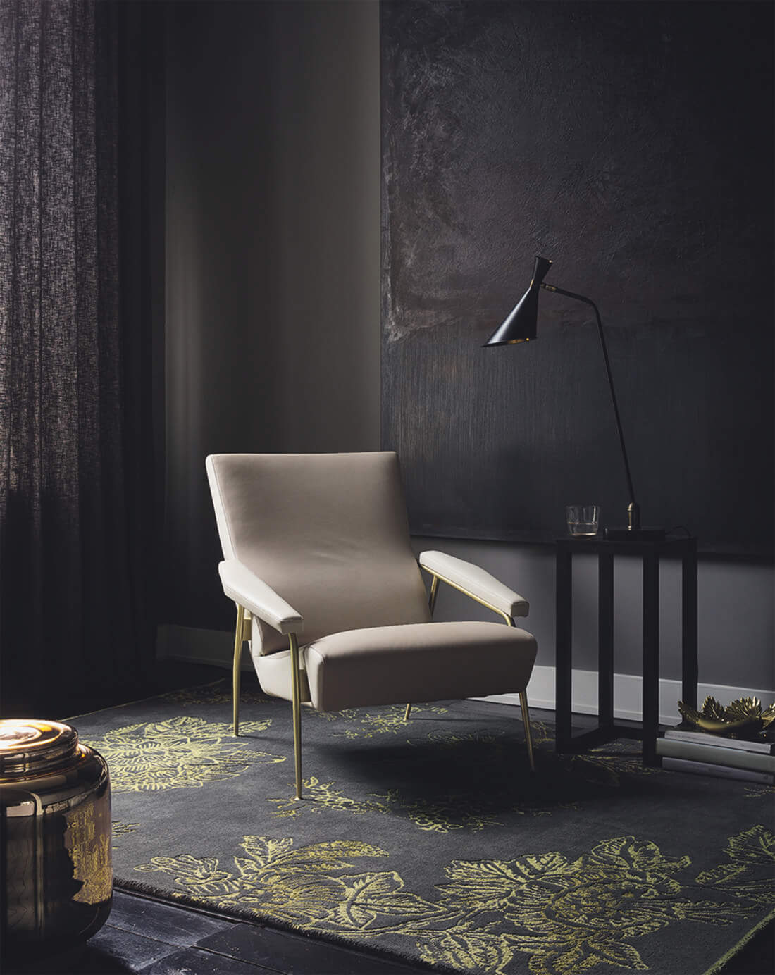 Tapete Tonquin Carvão