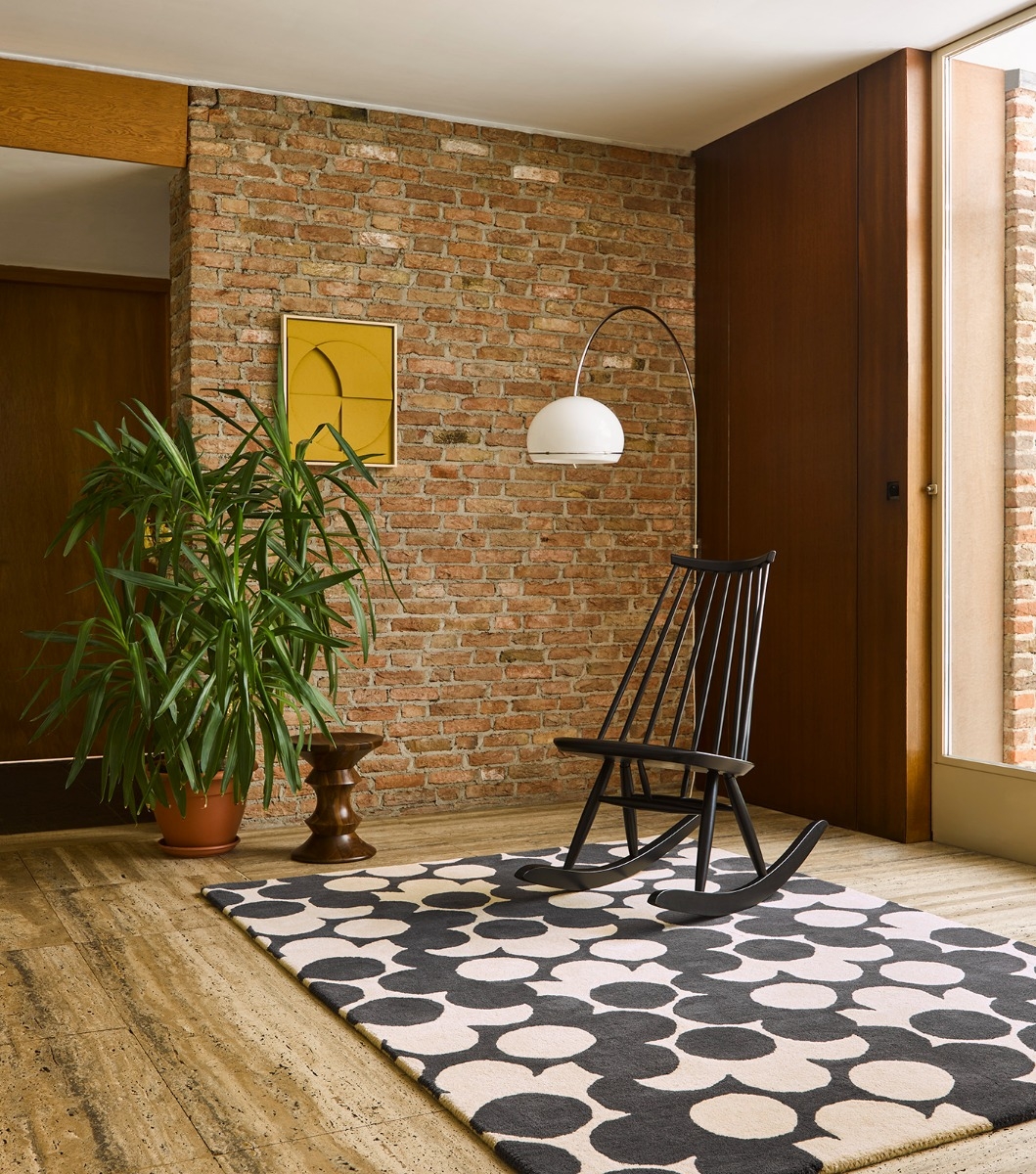 Tapete Puzzle Flower Ardósia | Tamanho: 120 × 180 cm