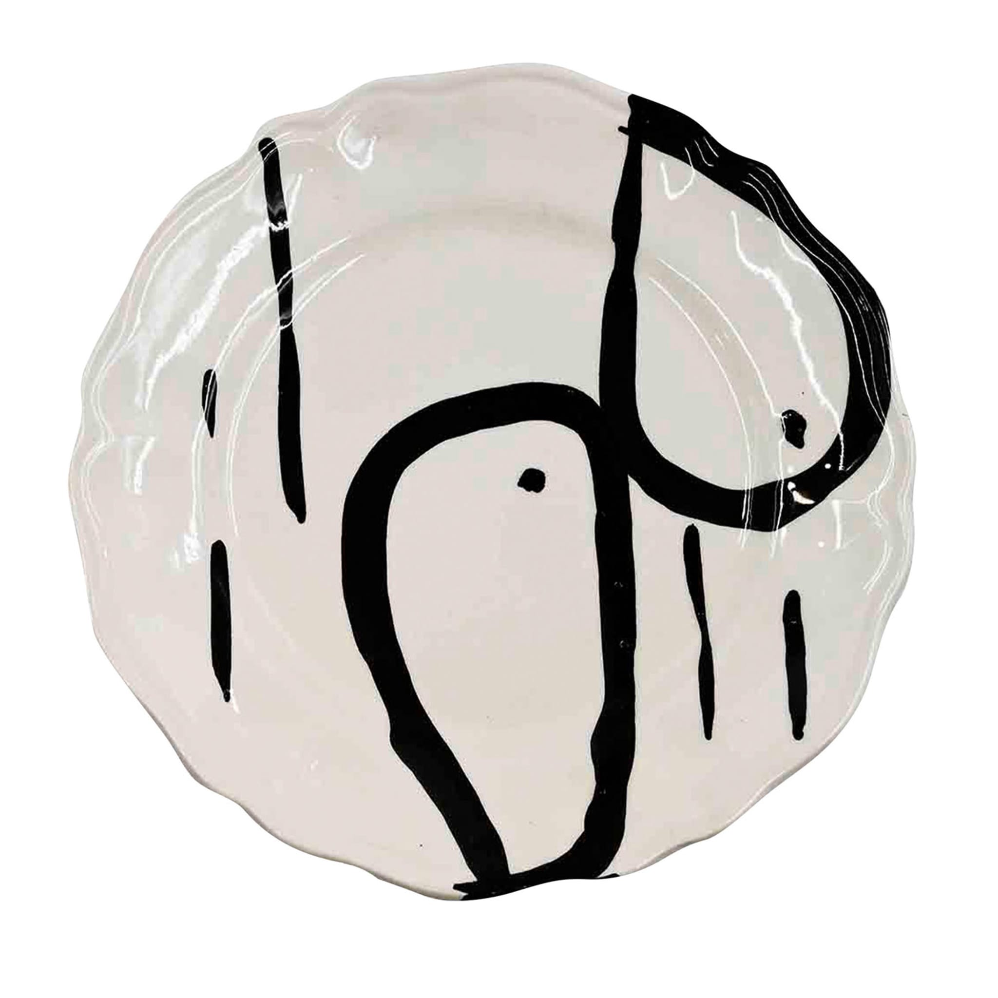 Prato cerâmico artesanal