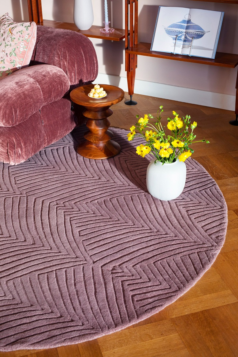 Tapete Círculo Folia Mink | Tamanho: Ø 200 cm
