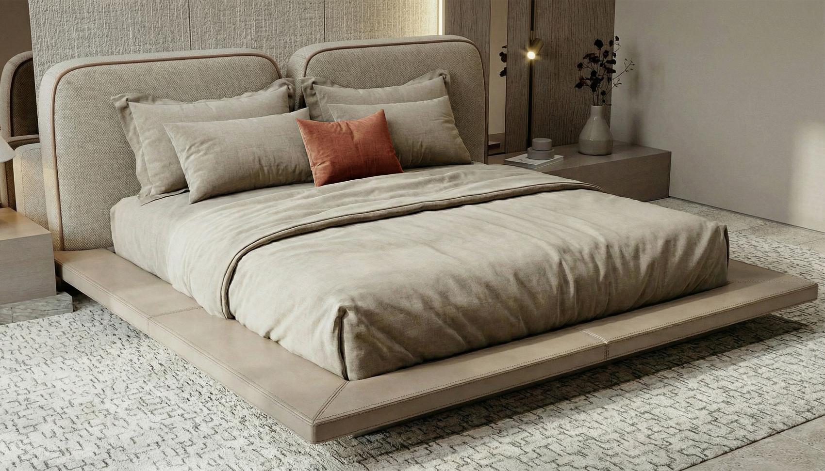 Cama Baixa Aura com Cabeceira