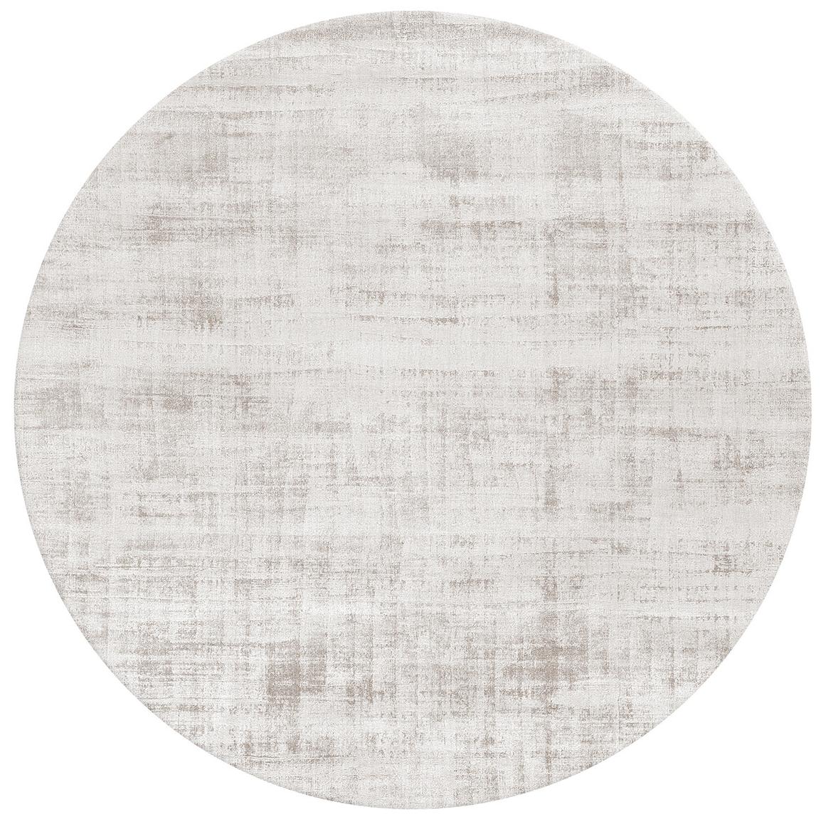 Tapete Off-White Redondo Seda de Banana | Tamanho: Ø 250 cm