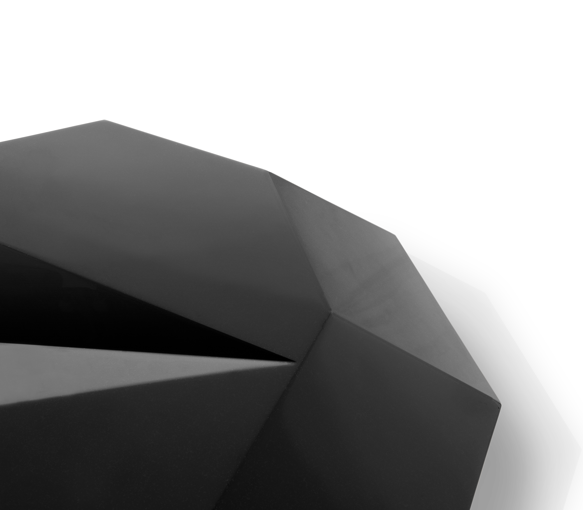 Mesa de Centro Preta Prism